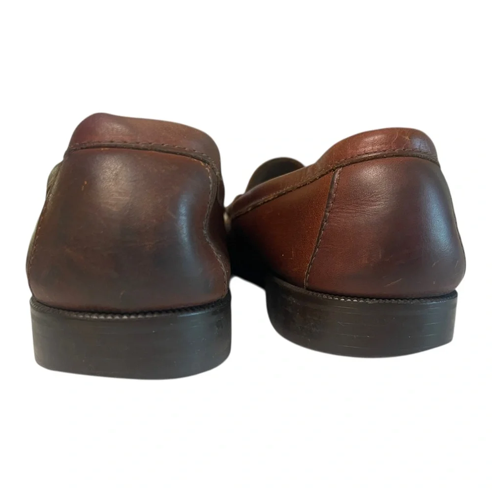 GH Bass Vintage Penny Loafers Brown Leather Made In USA Size 10